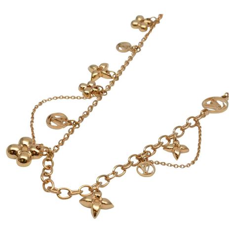 louis vuitton flower necklace price|louis vuitton monogram necklace.